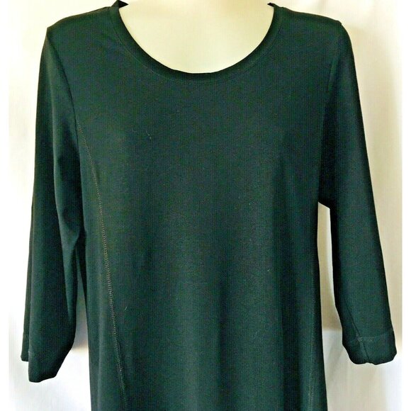L L Bean Women Jersey Knit Dress 3/4 Sleeves Jersey Princess Cut  Stretch Size S - Picture 3 of 12